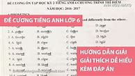 Đề Cương Ôn Tập Tiếng Anh Lớp 6 Kì 2